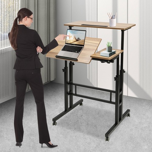 Rolling laptop desk adjustable - laptop,