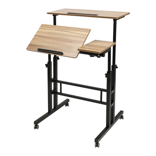 Rolling laptop desk adjustable - desk,