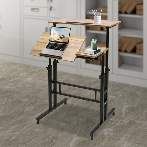 Rolling laptop desk adjustable - laptop,